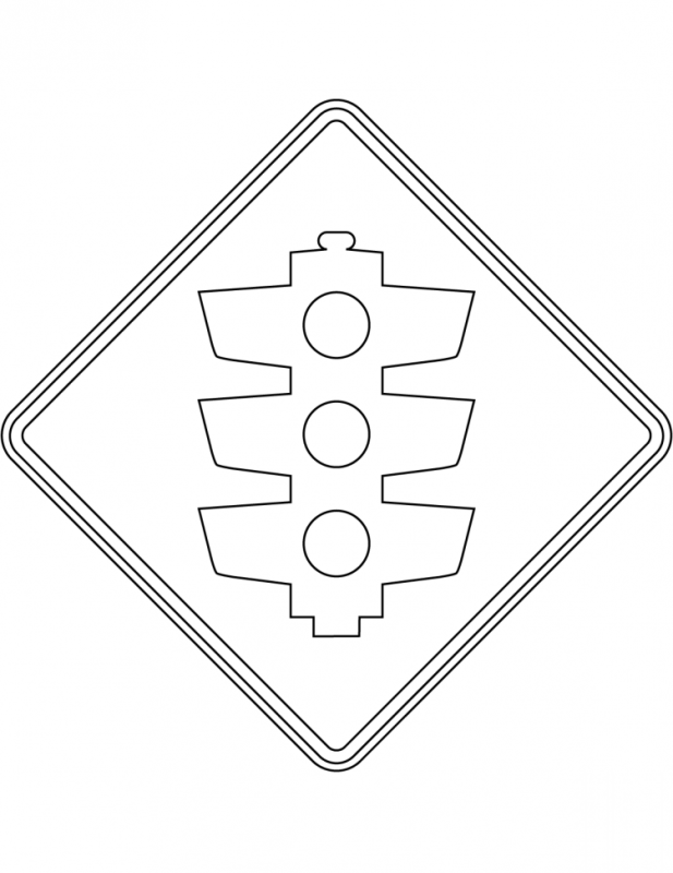 Дорожные знаки трафареты для детей