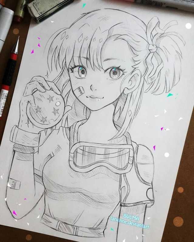 Аниме новый год для срисовки