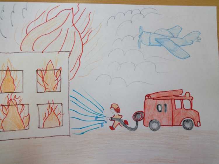 Пожарная безопасность рисунки для детей