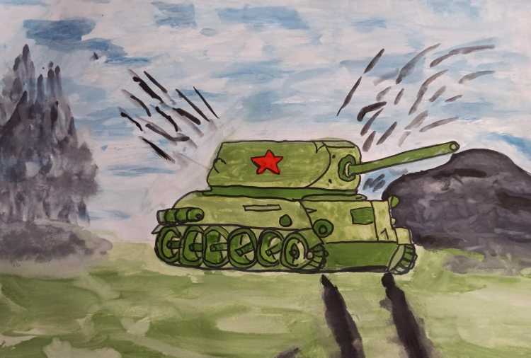 Рисунок на тему Великая Отечественная война 1045