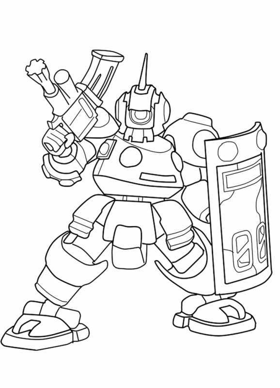 Чертеж робота для детей