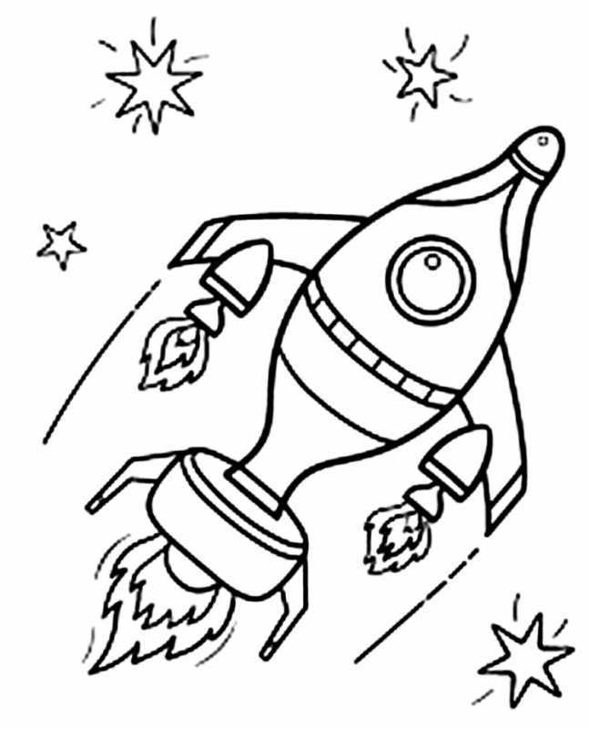 Космонавт раскраска для детей