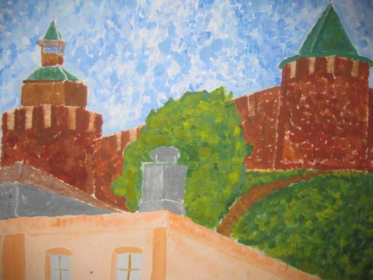 Цветной Кремль в Москве