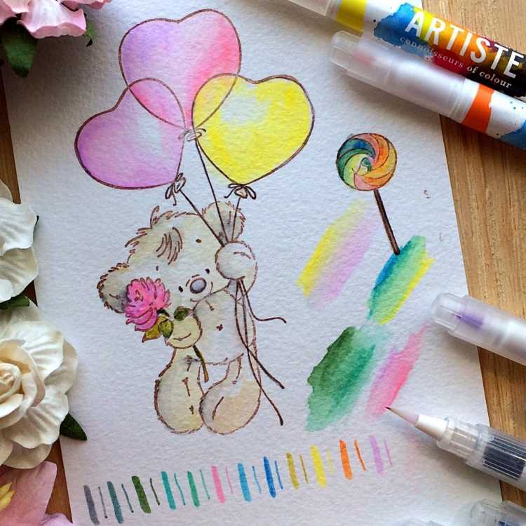 Красивые рисунки фломастерами