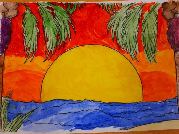 Рисунки на тему лето для срисовки Сочи