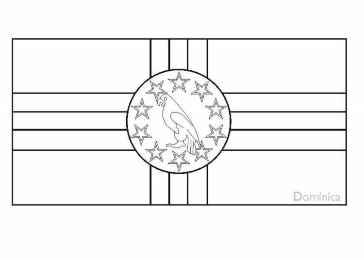 Флаг Филиппин для раскрашивания