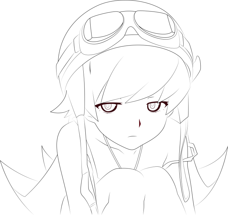 Раскраска аниме Шинобу