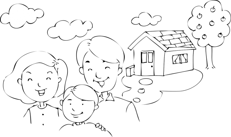 Раскраска "моя семья"