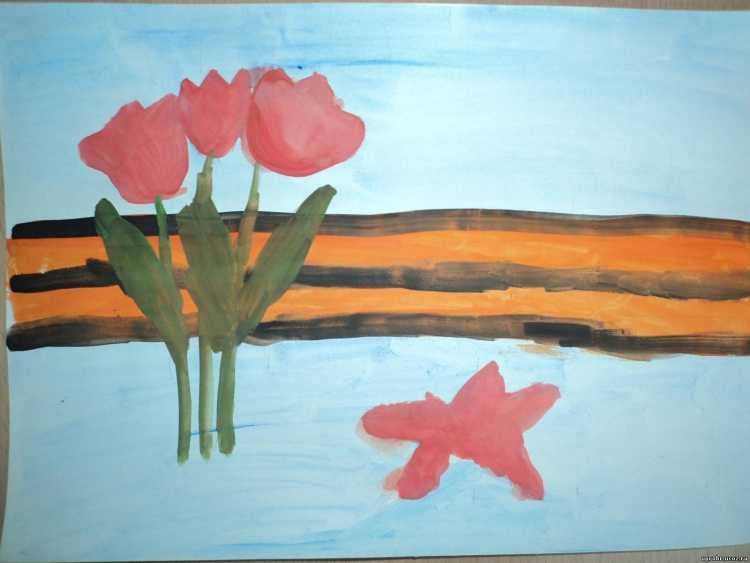 Пластилинография спасибо деду за победу