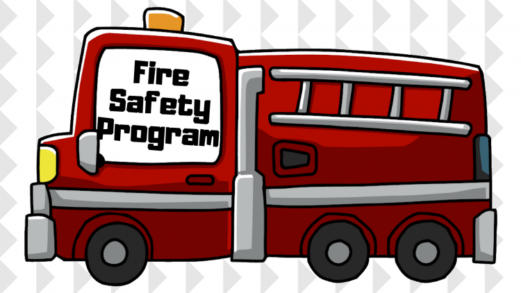 Пожарная машина мультяшка