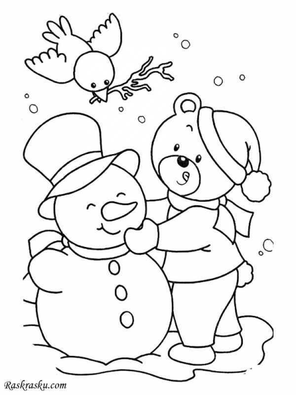 Новогодние раскраски для мальчиков