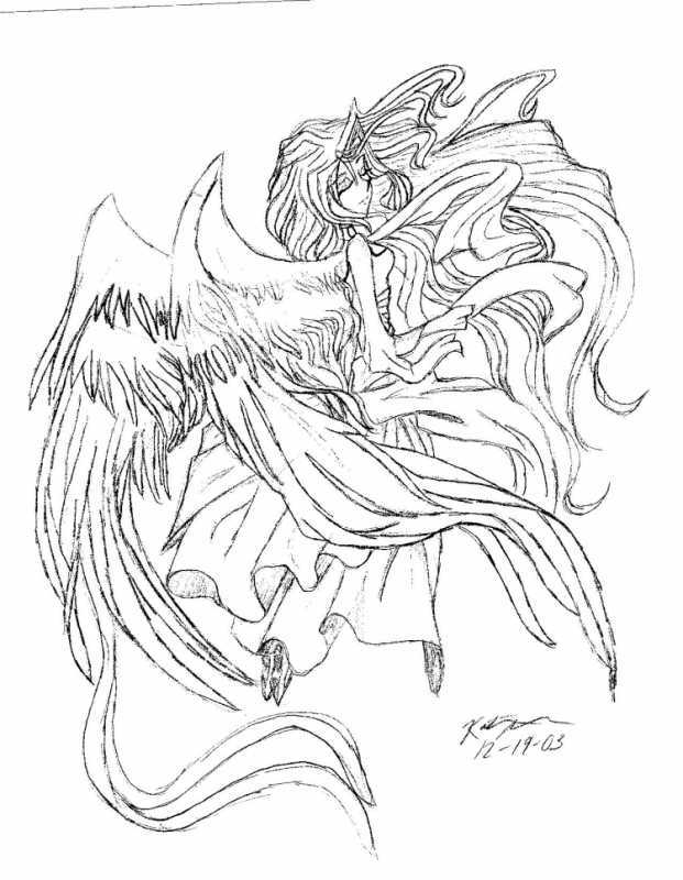 Аниме раскраски девушки демоны