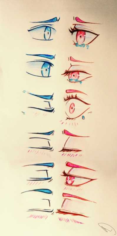 Аниме глаза с боку