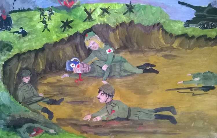 Военно патриотический рисунок