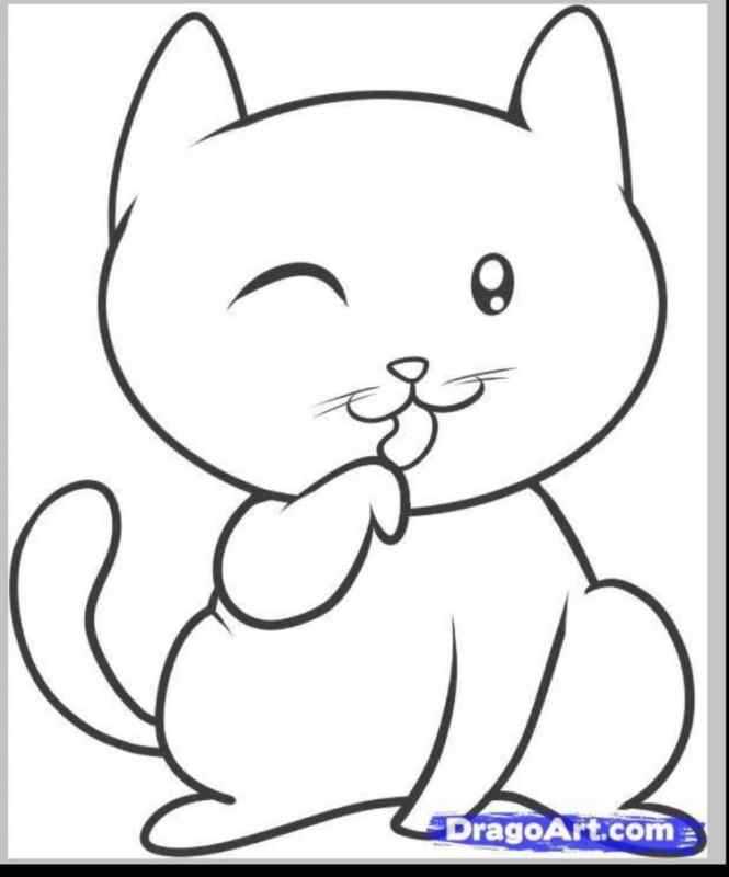 Поэтапное рисование кошки