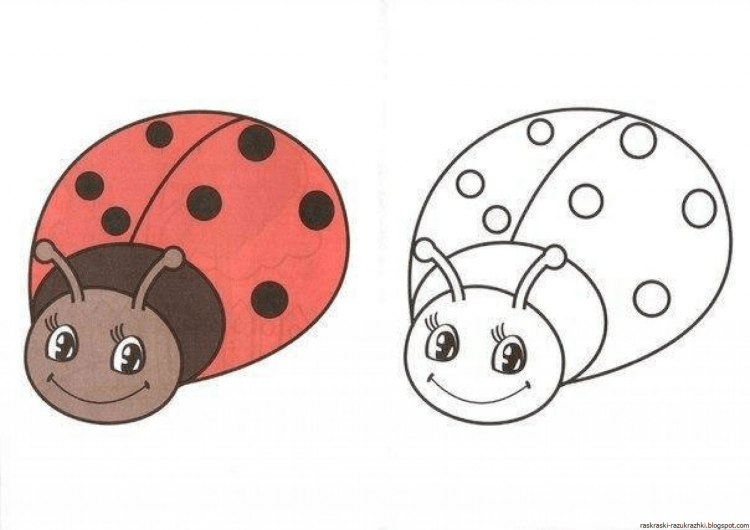 Раскраска для детей 3-5 лет коровка