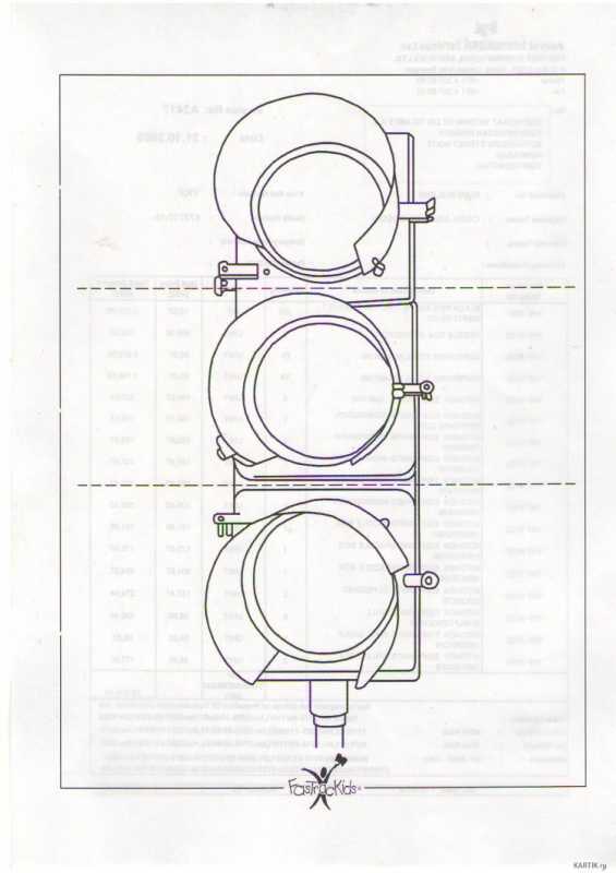 Раскраска светофор и машина
