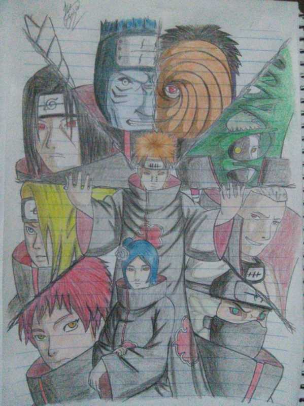 Акацуки Пейн risovat