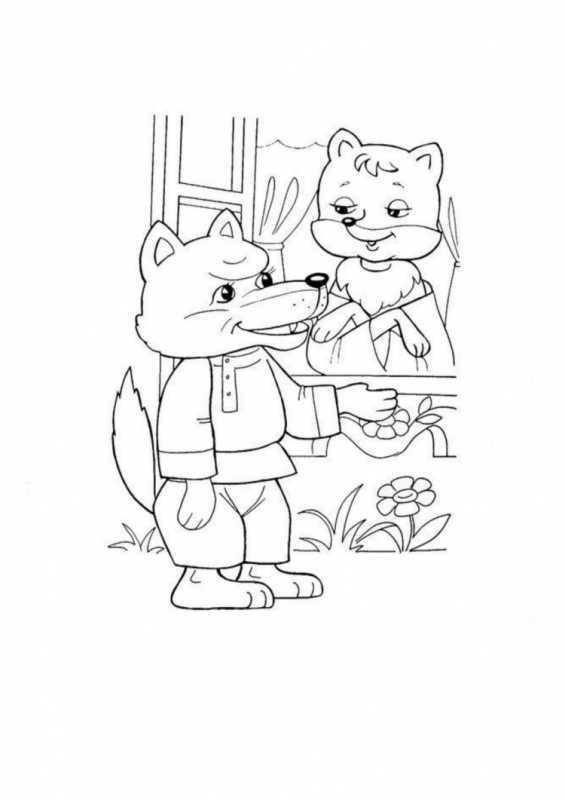 Раскраска. Теремок