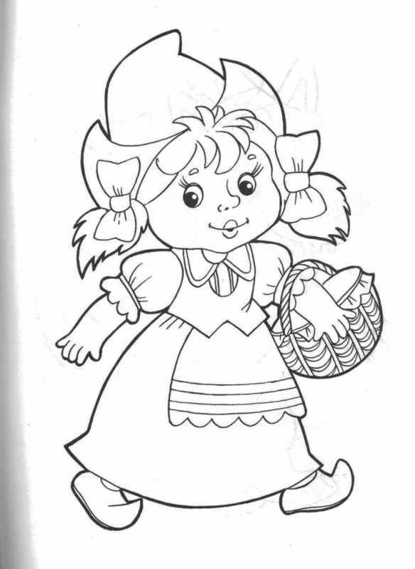 Раскраски для малышей сказки