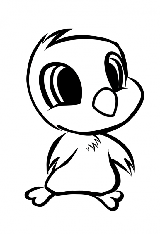 Цыпленок на Пасху раскраска