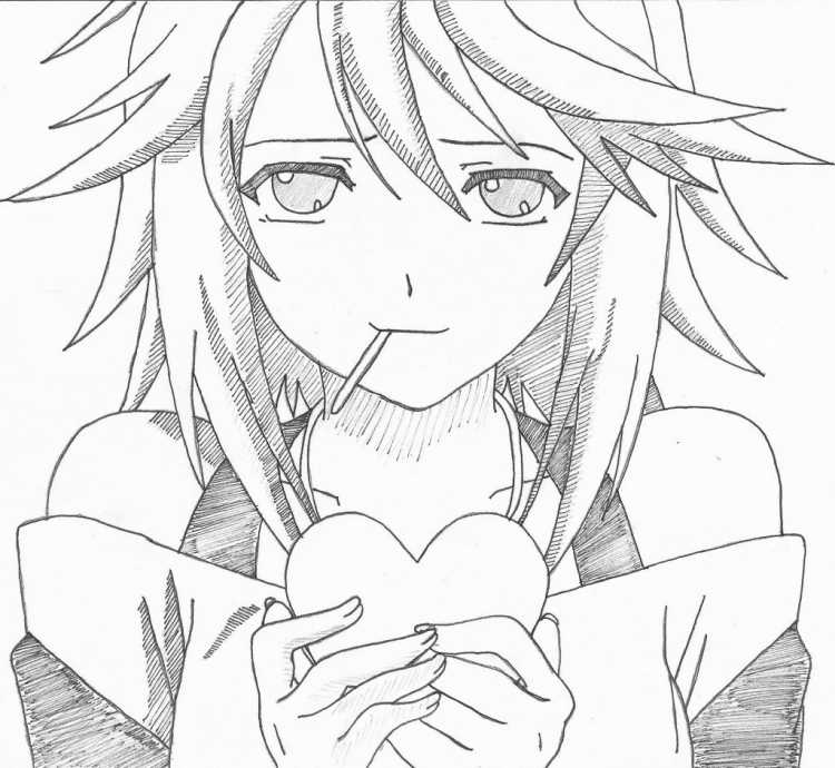 Рем Ре Зеро карандашом