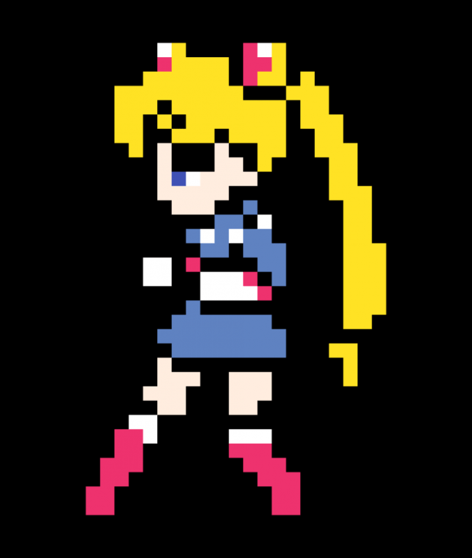 Аниме из пикселей