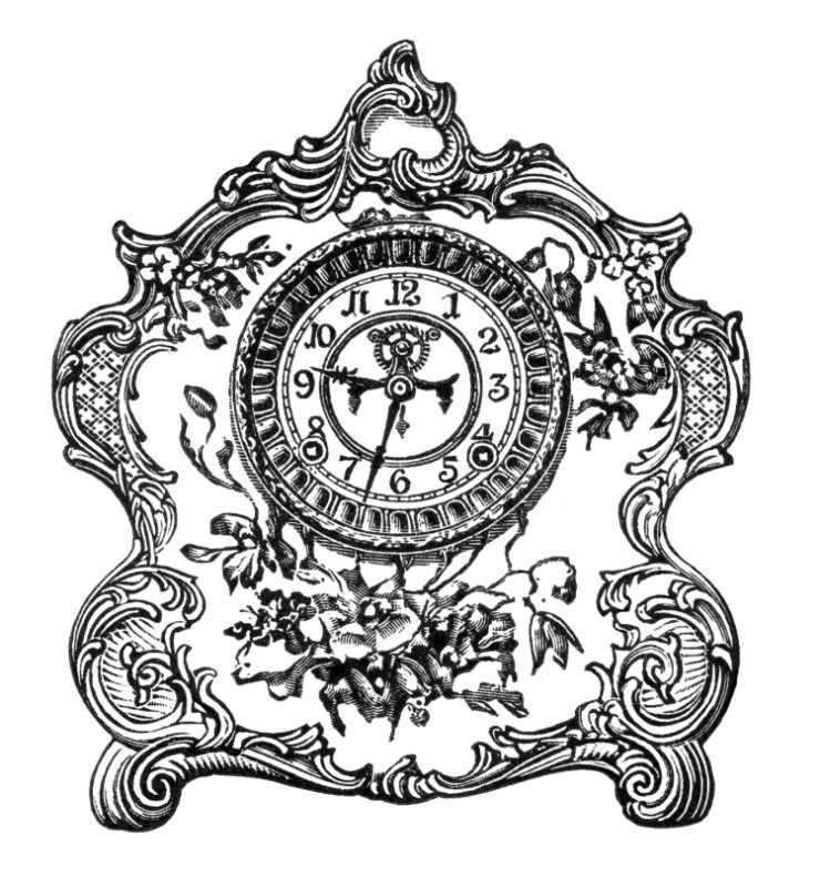 Часы раскраска