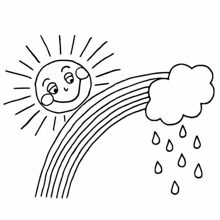 Фото радуги раскраска