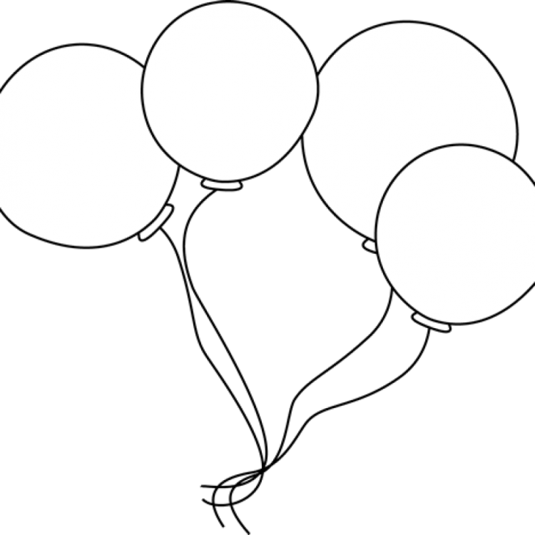 Воздушный шар раскраска