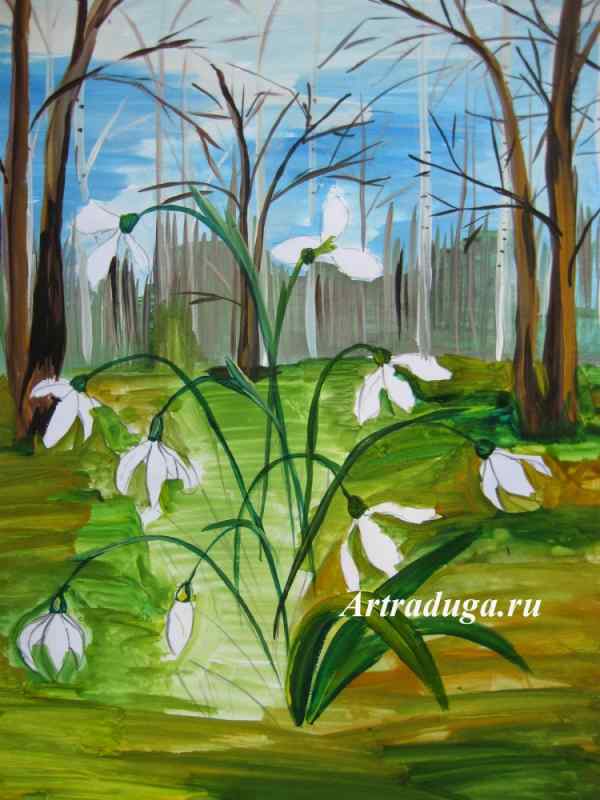 Весенние раскраски обводилки