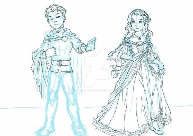 Костюм Ромео и Джульетты в рисунках