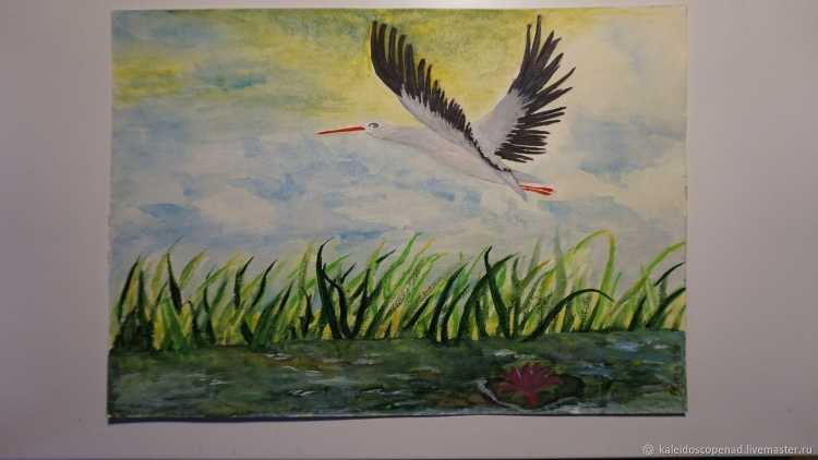 Аисты изо для детей