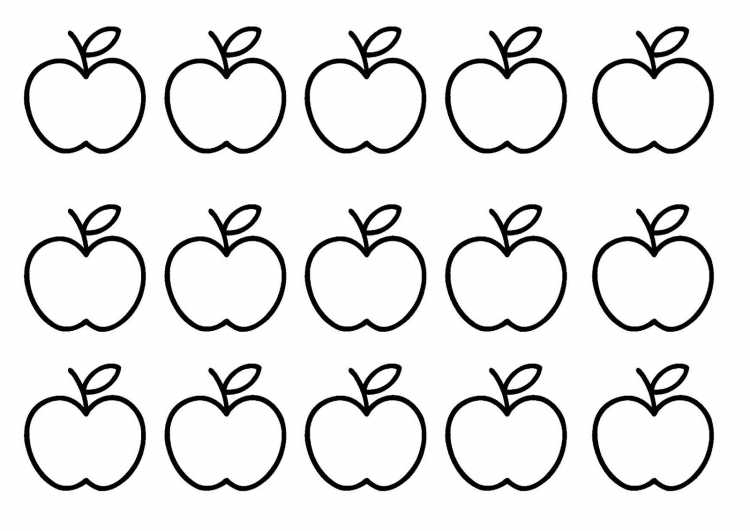 Раскраска яблочный спас