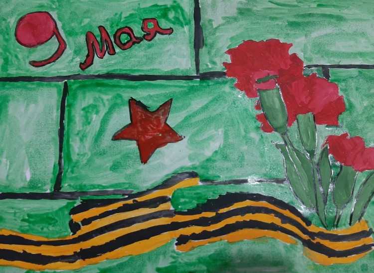 Выставка детских рисунков ко Дню Победы