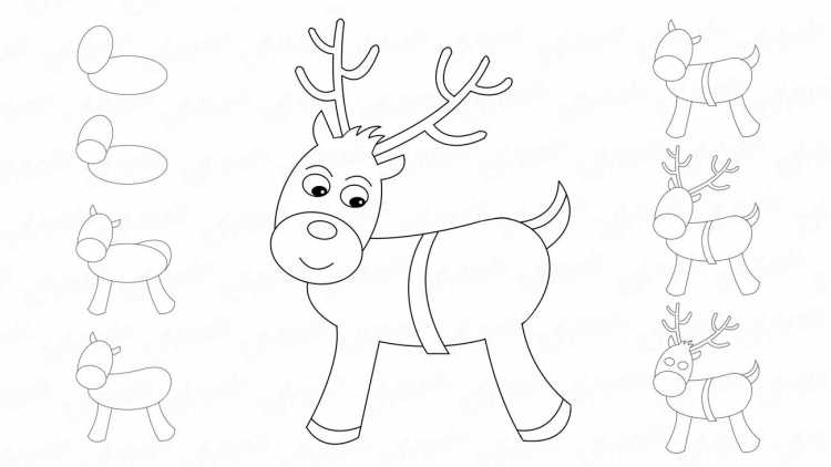 Поэтапный рисунок собаки