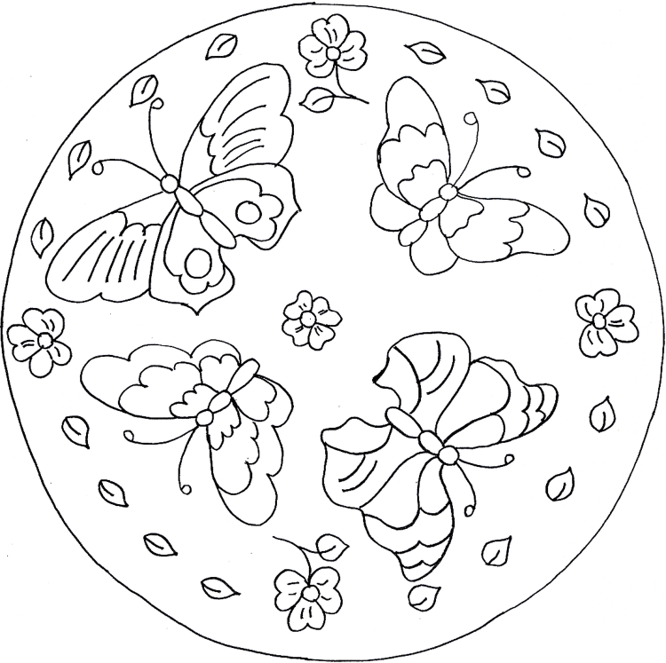 Бабочки тарелки раскраска
