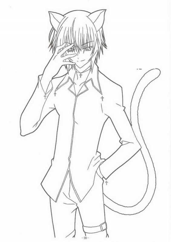 Раскраски людей аниме