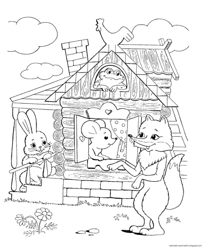 Раскраска "Колобок"