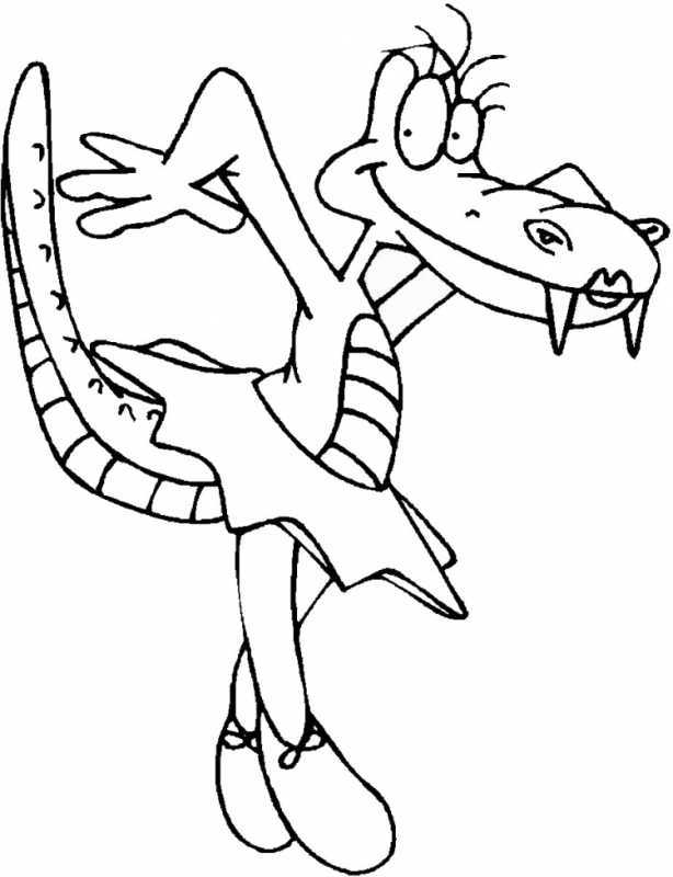 Крокодил для раскрашивания для детей