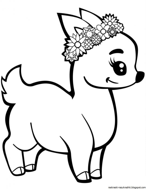 Северный олень раскраска