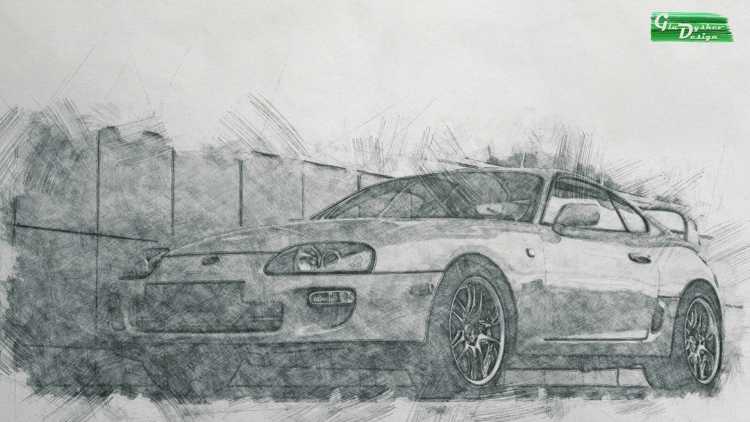 Toyota Supra a80 Art