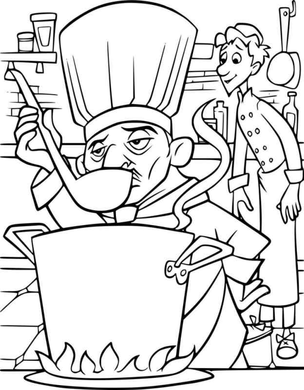 Раскраска из мультфильма Рататуй