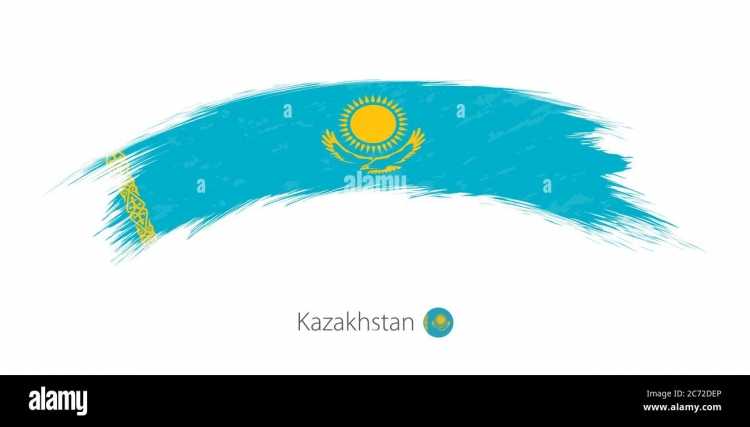 Казахстан герб флаг вектор