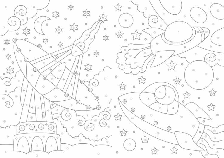 Космонавт и инопланетянин раскраска