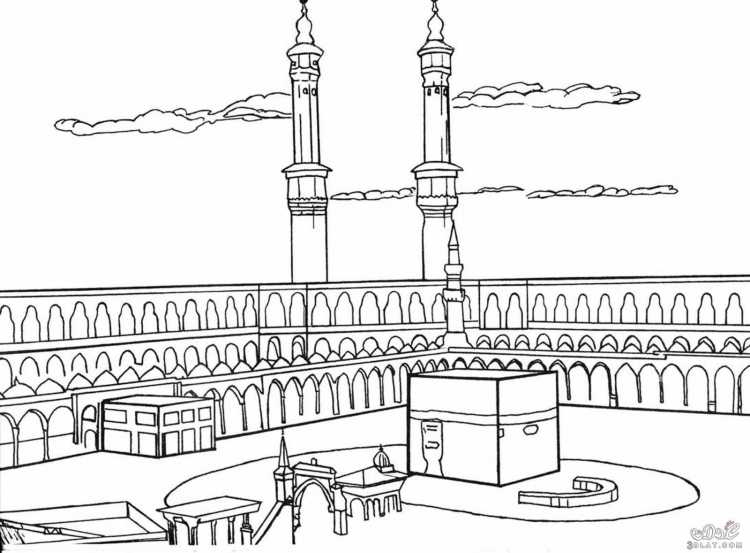 Рисунок мечеть Кааба
