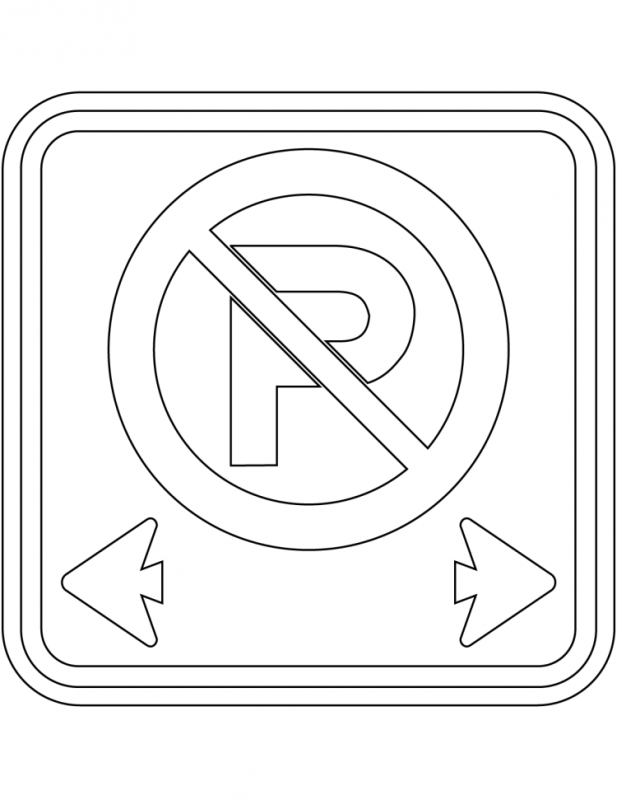 Раскраски дорожных знаков