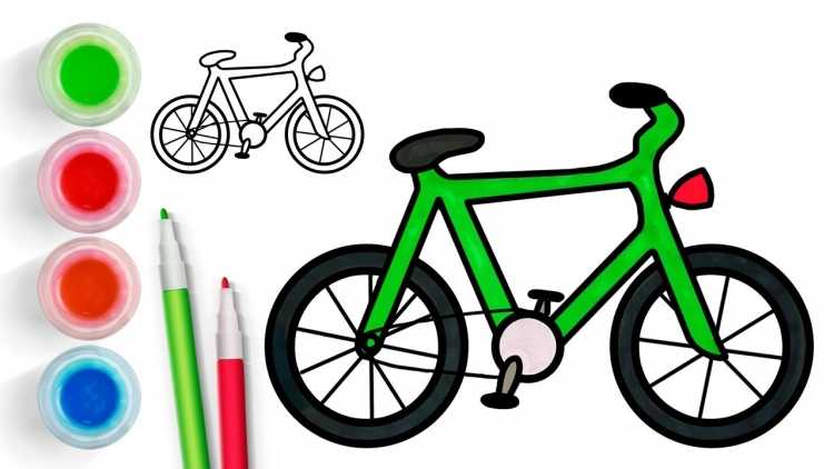 Рисование велосипеда в детском саду