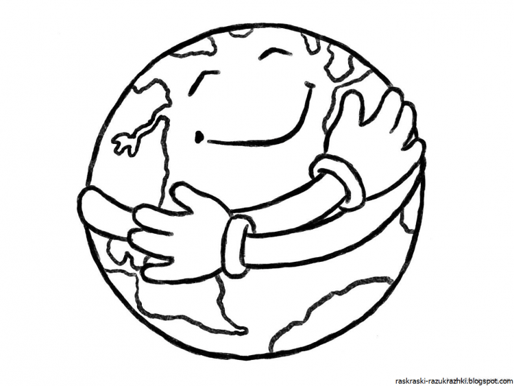 Глобус раскрашенный