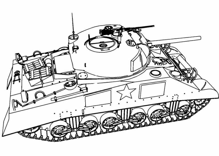 Раскраска танка т-34